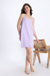 Zivame Luxe Satin 4 Pc Sleep Set - Purple Heat — thumbnail 5